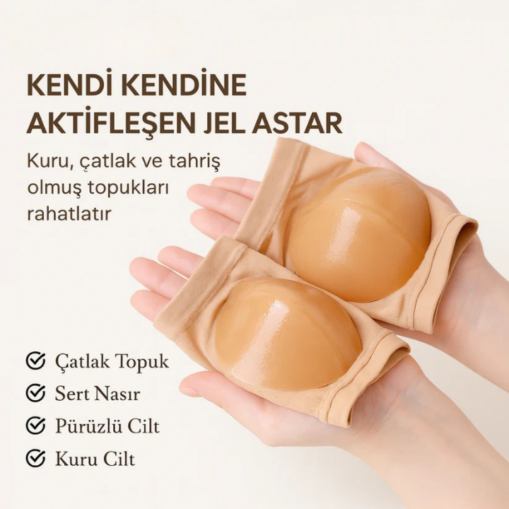 Silikon Topuk Nemlendirici Çorap